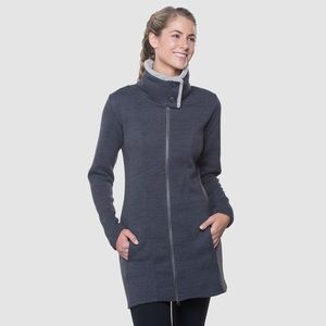 NWT KUHL Alska long 2-way zip size XS, “Pavement”